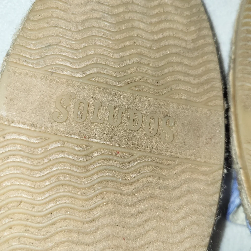 Soludos Tie Dye Blue Espadrille Women's Size‎ 10